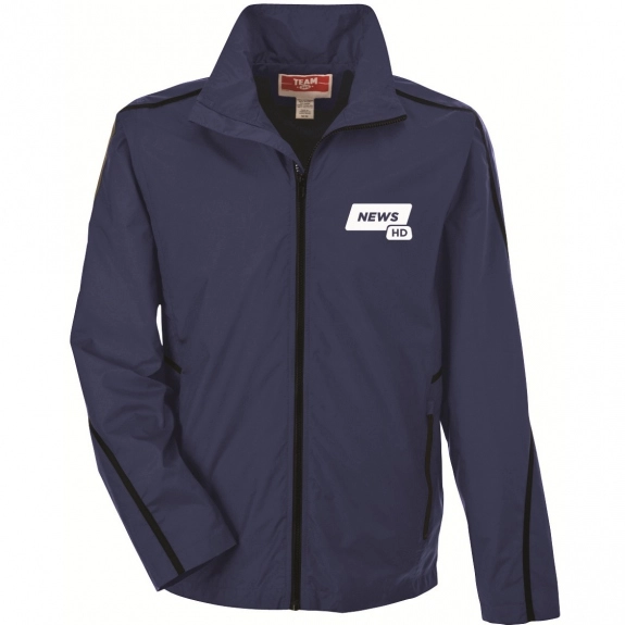 Team 365 Adult Conquest Custom Jacket with Mesh Lining - Sport Navy
