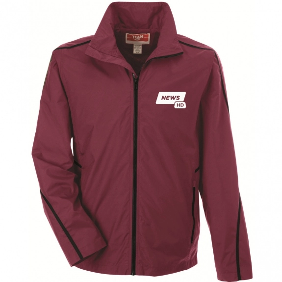Team 365 Adult Conquest Custom Jacket with Mesh Lining - Sport Maroon
