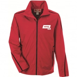 Team 365 Adult Conquest Custom Jacket with Mesh Lining - Red