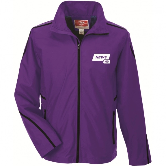 Team 365 Adult Conquest Custom Jacket with Mesh Lining - Sport Purple