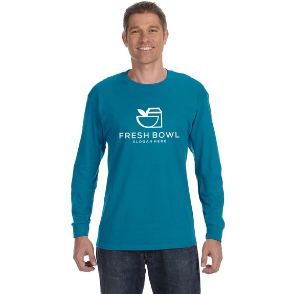 California Blue - JERZEES Long Sleeve Promotional T-Shirt