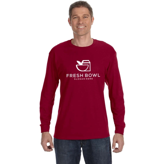 Cardinal - JERZEES Long Sleeve Promotional T-Shirt