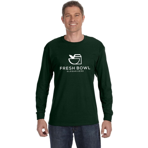 Forest Green - JERZEES Long Sleeve Promotional T-Shirt