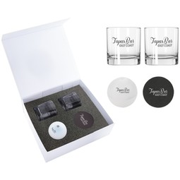 White Ice Sphere Whiskey Kit Custom Gift Set