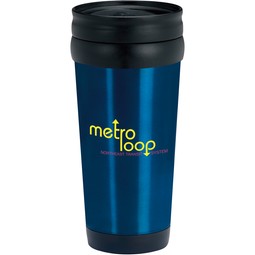 Blue Budget Insulated Stainless Steel Custom Tumbler - 16 oz.