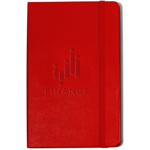 Scarlet Red - Moleskine Hardcover Large Ruled Custom Notebook