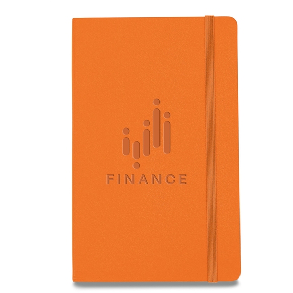 True Orange - Moleskine Hardcover Large Ruled Custom Notebook