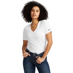 Front - American Giant Classic Cotton Custom V-Neck T-Shirt - Women's