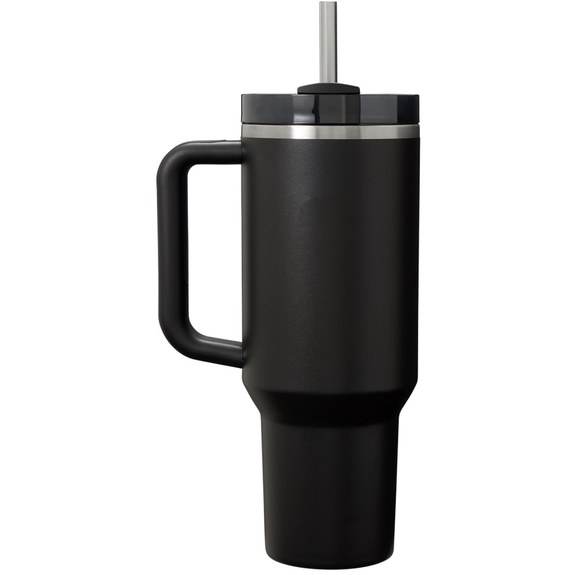 Black - Laser Engraved Stanley Quencher H2.O Flowstate&#153; Logo Tumbler -