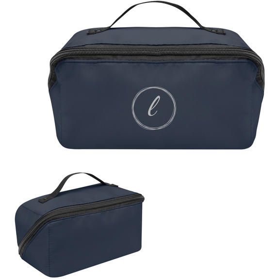 Navy - Trendsetter Custom Logo Toiletry Bag