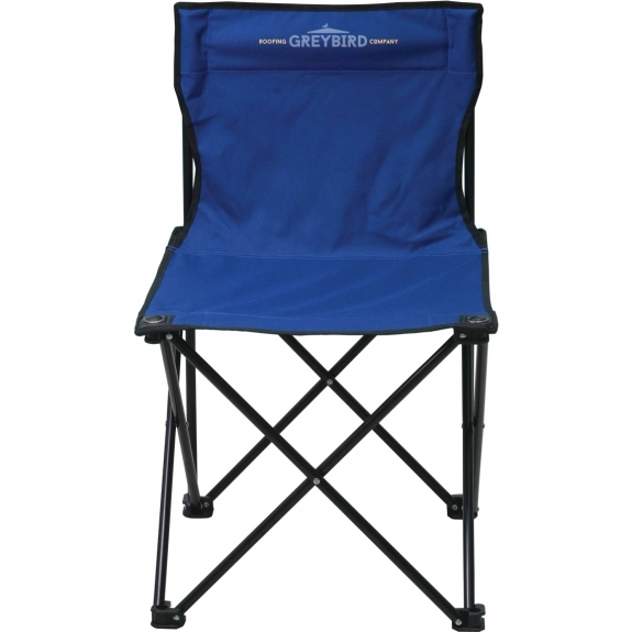 Royal Blue Folding Logo Chair w/ Carrying Case