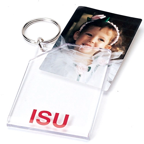 clearAcrylic Picture Frame Promo Keychain - 2"w x 3"h