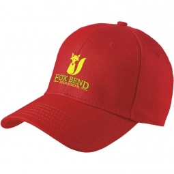 Scarlet Red New Era Structured Stretch Cotton Promotional Cap