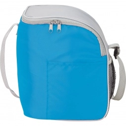 Grey/Light Blue Executive Custom Cooler Bag - 12 Can