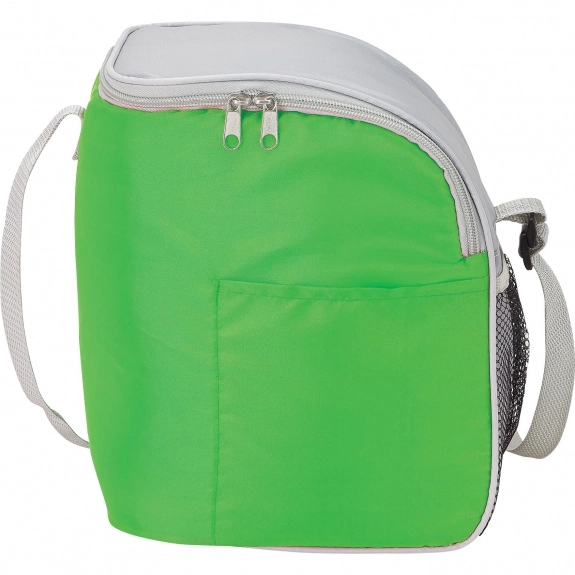 Grey/Lime Green Executive Custom Cooler Bag - 12 Can