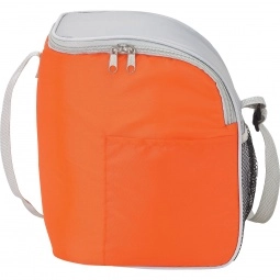 Grey/Orange Executive Custom Cooler Bag - 12 Can