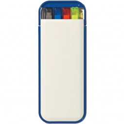 Blue Custom Writing Set in Pocket Case - Full Color Imprint