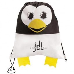 Paws & Claws Promotional Drawstring Backpack - Penguin