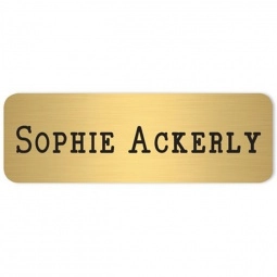 Los Angeles Brass Name Tags - 3" x 1"
