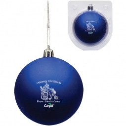 Blue Vivid Holiday Custom Ornament - 3.25"