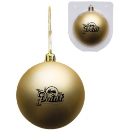 Gold Vivid Holiday Custom Ornament - 3.25"