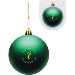 Green Vivid Holiday Custom Ornament - 3.25"