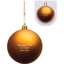 Orange Vivid Holiday Custom Ornament - 3.25"