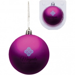 Magenta Vivid Holiday Custom Ornament - 3.25"