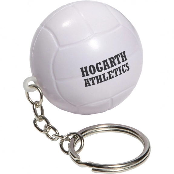 Volleyball Shaped Custom Keychain Stress Ball Promotional Keychain