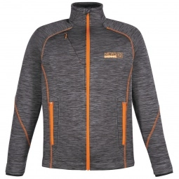 Carbon/Orange North End Bonded Fleece Custom Jackets - Men's