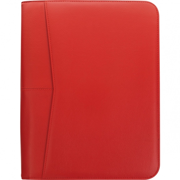 Red Premium Zippered Custom Portfolio