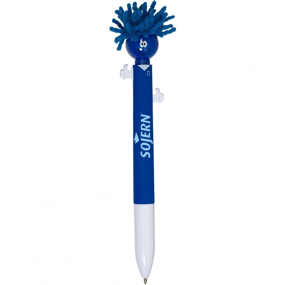 Blue - MopTopper Two-Ink Custom Pen w/ Screen Cleaner