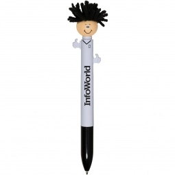 White - MopTopper Two-Ink Custom Pen w/ Screen Cleaner