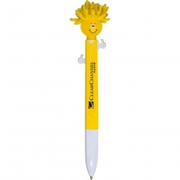 Yellow - MopTopper Two-Ink Custom Pen w/ Screen Cleaner