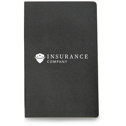 Black - Moleskine Volant Large Ruled Branded Notebook