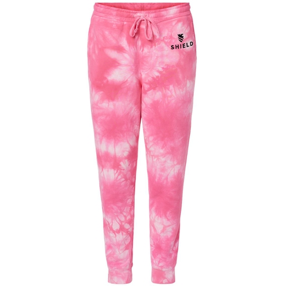 Tie Dye Pink Independent Trading Co.&#174 Tie-Dyed Branded Logo Fleece Pant