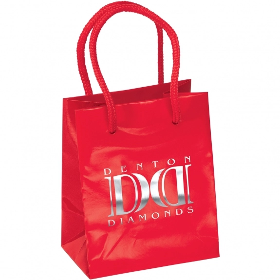 Red Glossy Laminated Promotional Shopping Bag