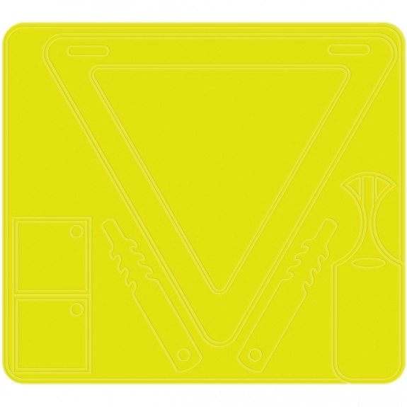 Fluor. Yellow 4 in 1 Custom Bike Reflector Set