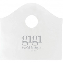 Clear Frosted Personalized Shopping Bag - Die Cut Handle 