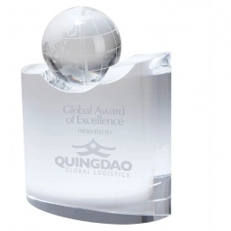 Crystal Globe Custom Award