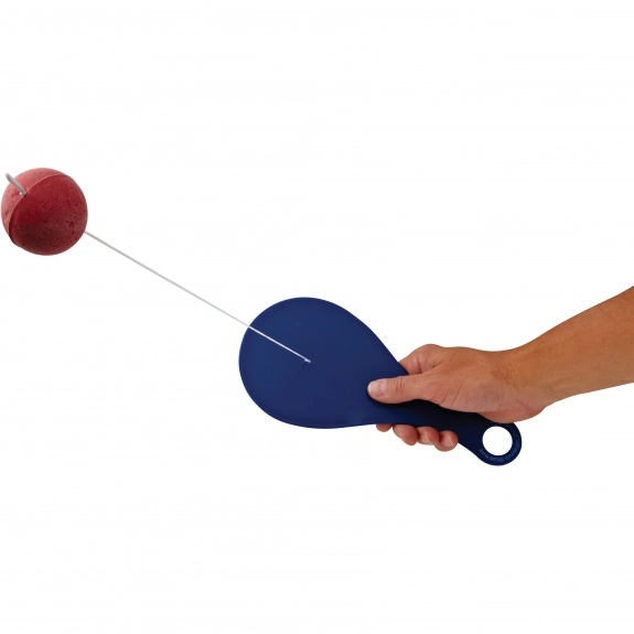 In Use - Plastic Paddle Ball Logo Game