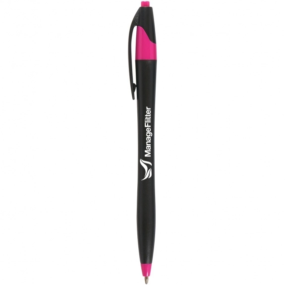 Black/Fuchsia Black Javelin Custom Pen