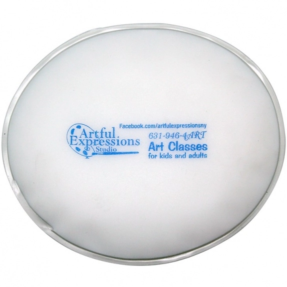 White Oval Shaped Custom Cold Pack