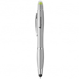 Silver 3-in-1 Metallic Multifunction Ballpoint Custom Pens
