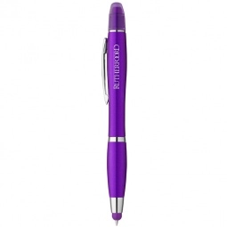 Purple 3-in-1 Metallic Multi-function Stylus Custom Pens
