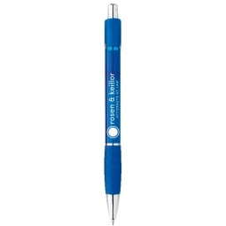 Blue BIC Chrome Plated Plunger Action Custom Pen