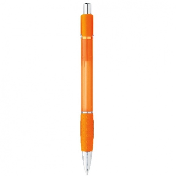 Orange BIC Chrome Plated Plunger Action Custom Pen
