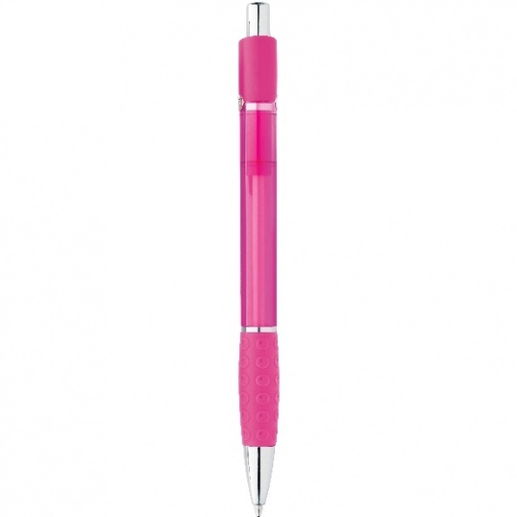 Pink BIC Chrome Plated Plunger Action Custom Pen