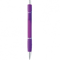 Purple BIC Chrome Plated Plunger Action Custom Pen