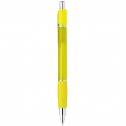 Yellow BIC Chrome Plated Plunger Action Custom Pen